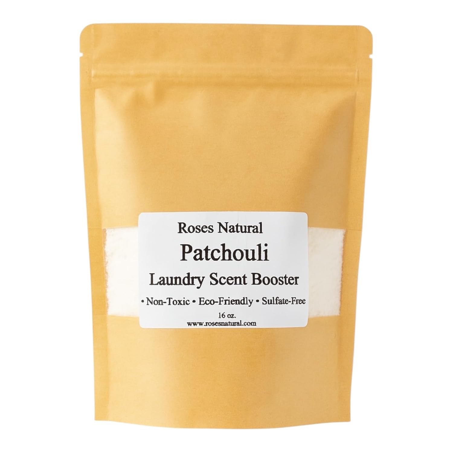Patchouli In-Wash Laundry Scent Booster 16 oz by Roses Natural – Long-Lasting