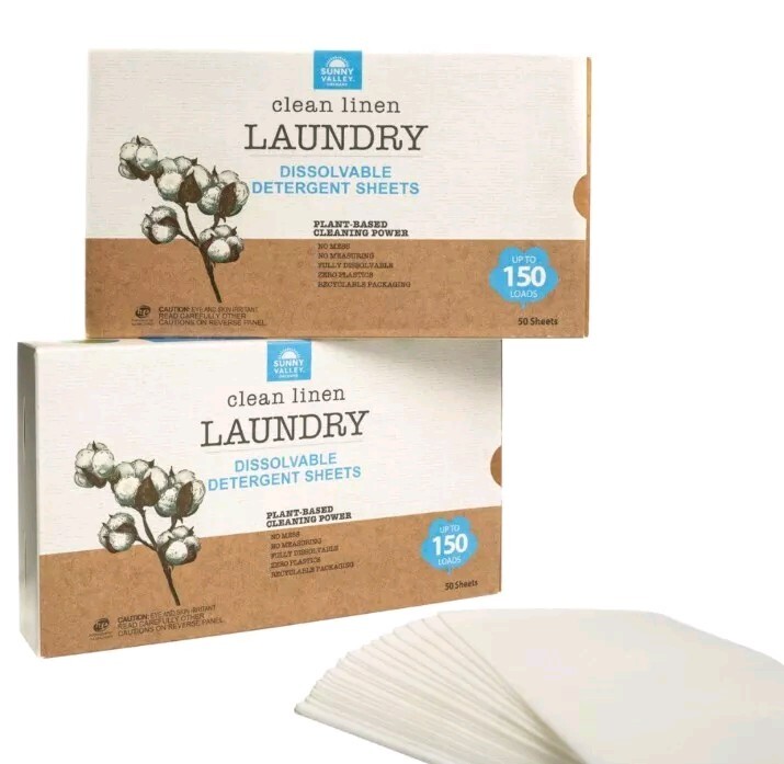 Sunny Valley Orchard 2 Boxes laundry sheets Up to 300 Loads-Fresh Linen-NEW