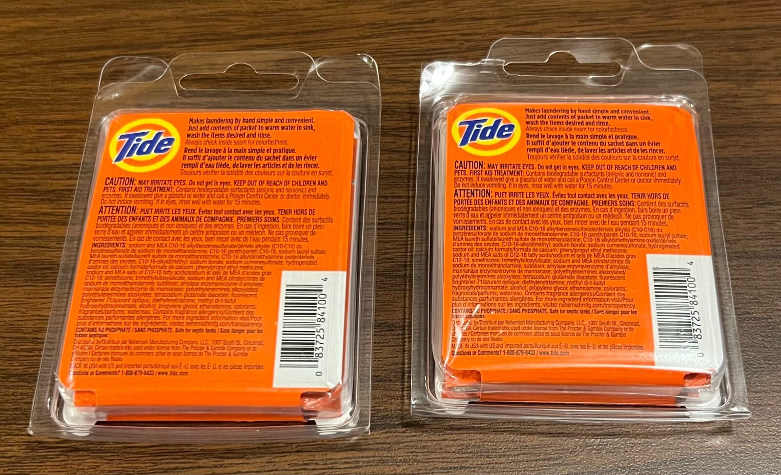 Tide Travel Sink Packets | 3 Packets per Pack | Lot of 2 (6 loads total) – NEW