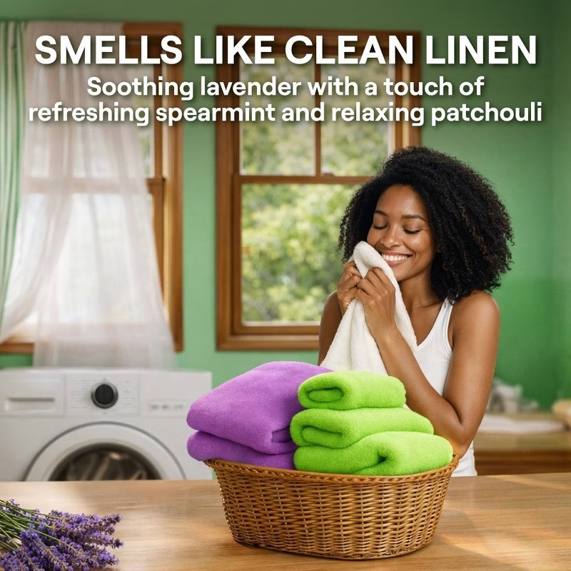 Liquid Laundry Detergent Soap – Fresh Lavender Scent – 135 fl oz: Dye &