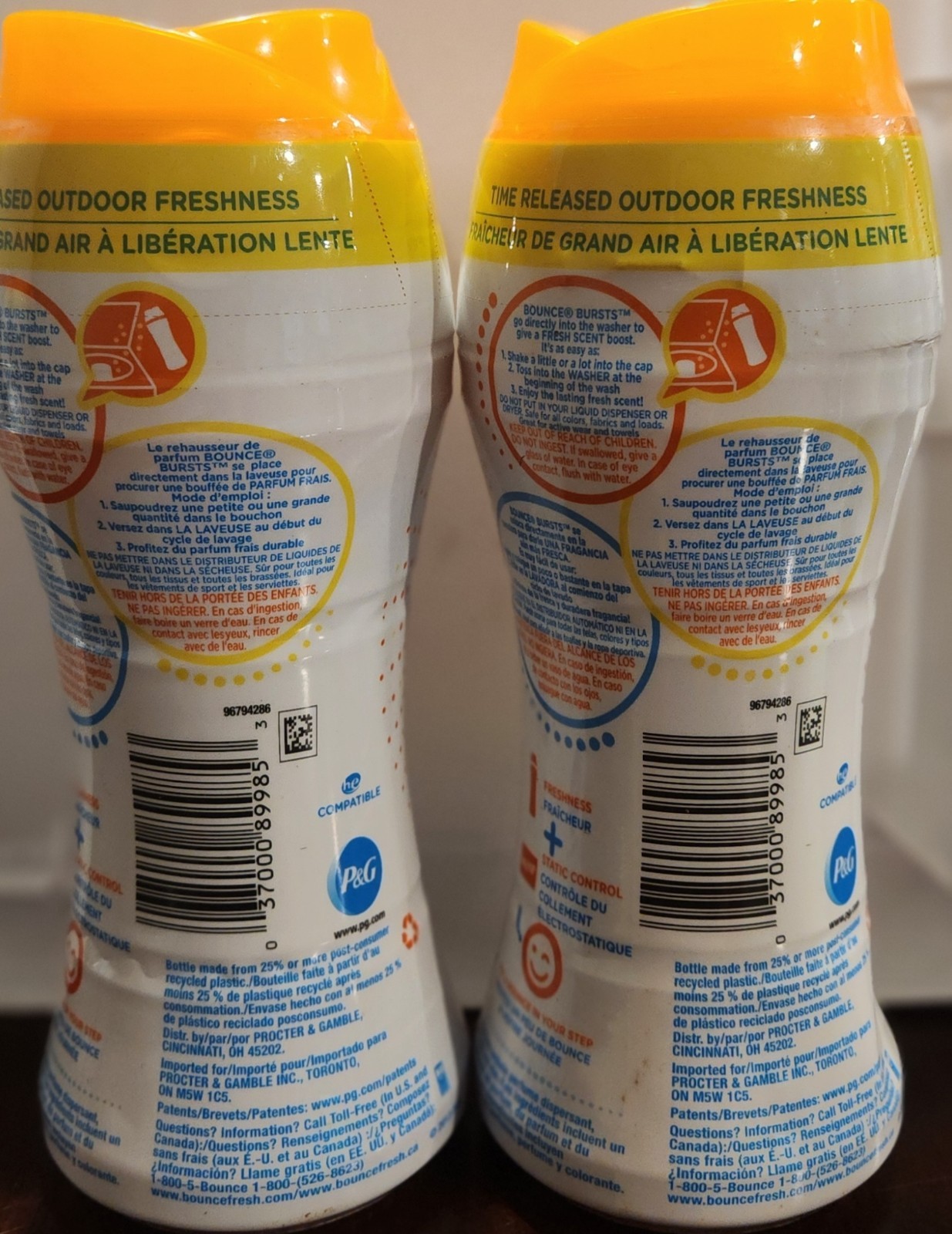 Lot Of 2 Bounce Bursts Outdoor Fresh 9.7 oz!