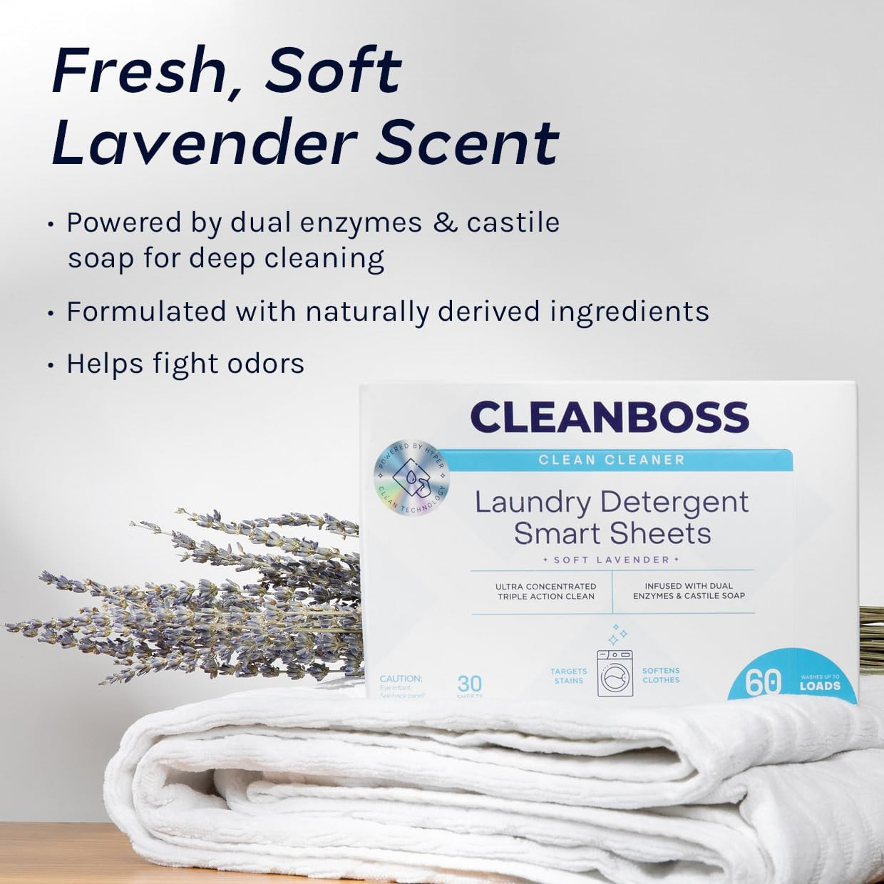 Cleanboss Laundry Detergent Smart Sheets – 30 Sheets