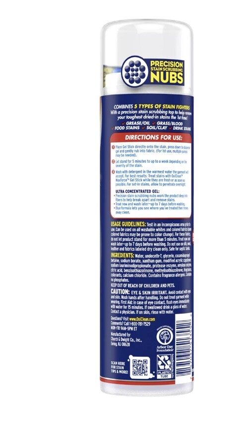 (4) Oxiclean Max Force Gel Stick 6.2 Ounce Lot Of (4)