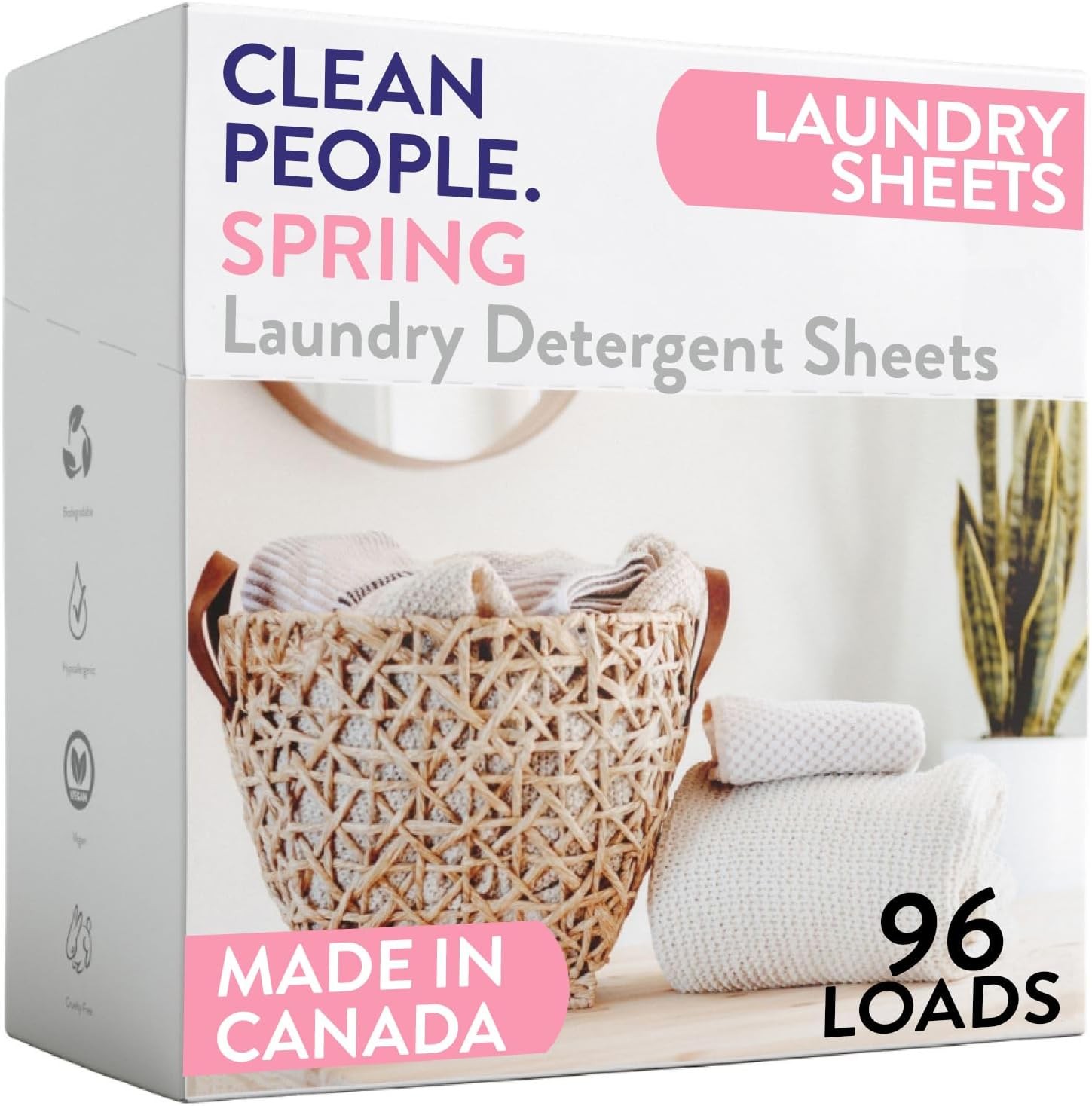 Clean People Laundry Detergent Sheets – Recyclable Packaging, Hypoallergenic, St