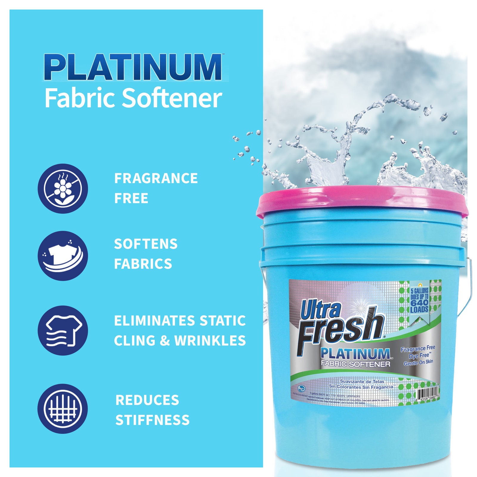 Ultra Fresh Platinum Fabric Softener & Platinum 6X Laundry Detergent Sheets