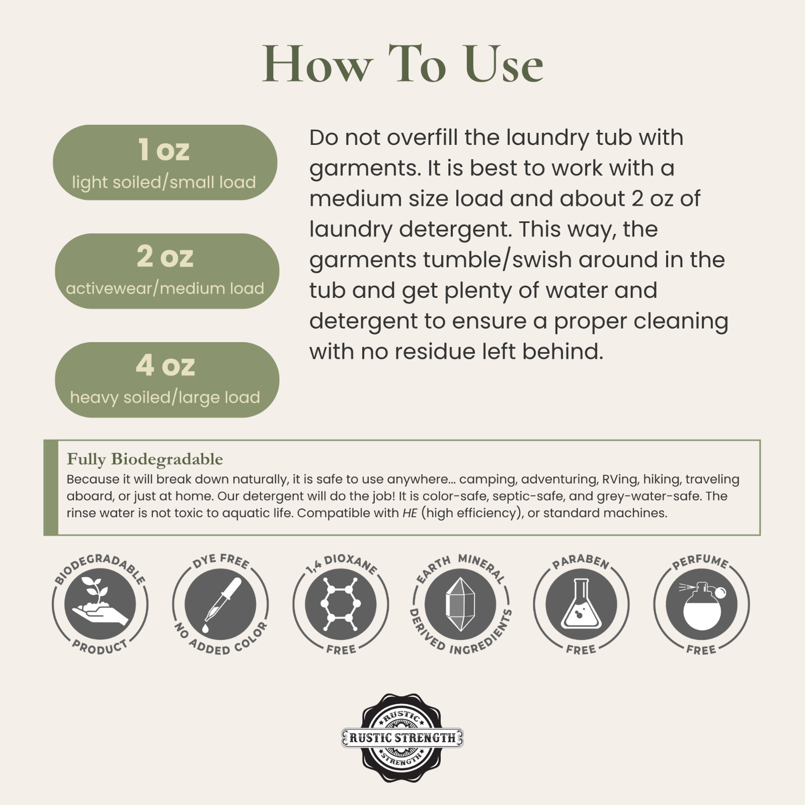 Toxin-Free Laundry Detergent 2 lb | Unscented | Plant-Based |Powdered