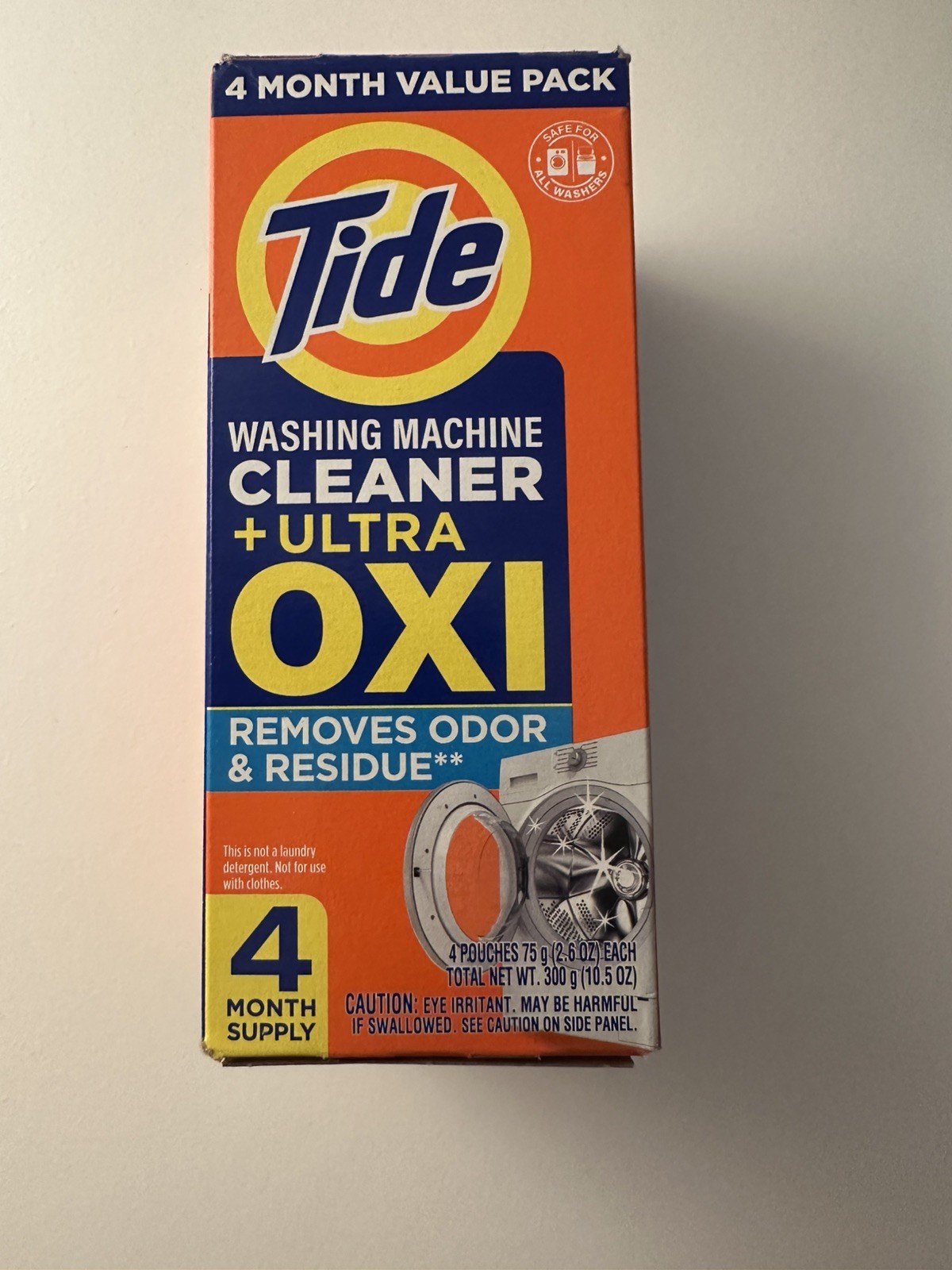 TIDE Washing Machine Cleaner OXI Enhanced Remove Odor Residue 4 Month Value Pack