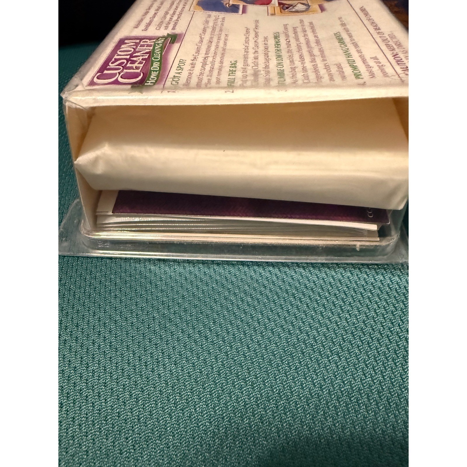 Custom Cleaner Home Dry Cleaning Kit Vintage 1999 Dryer Safe 16 Garments New