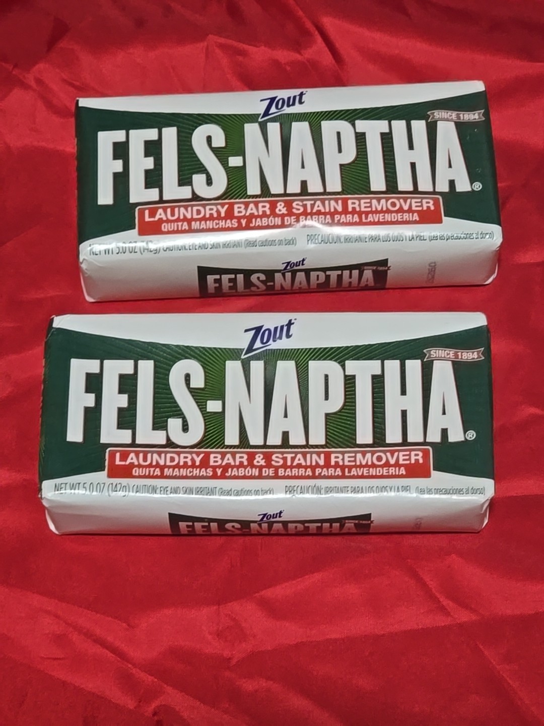 Fels-Naptha Laundry Bar Stain Remover 5 Oz. – Pack of 6