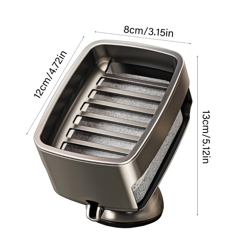Multifunctional Suction Cup Soap Holder Storage Tray Bathroom Soap Dish Holder