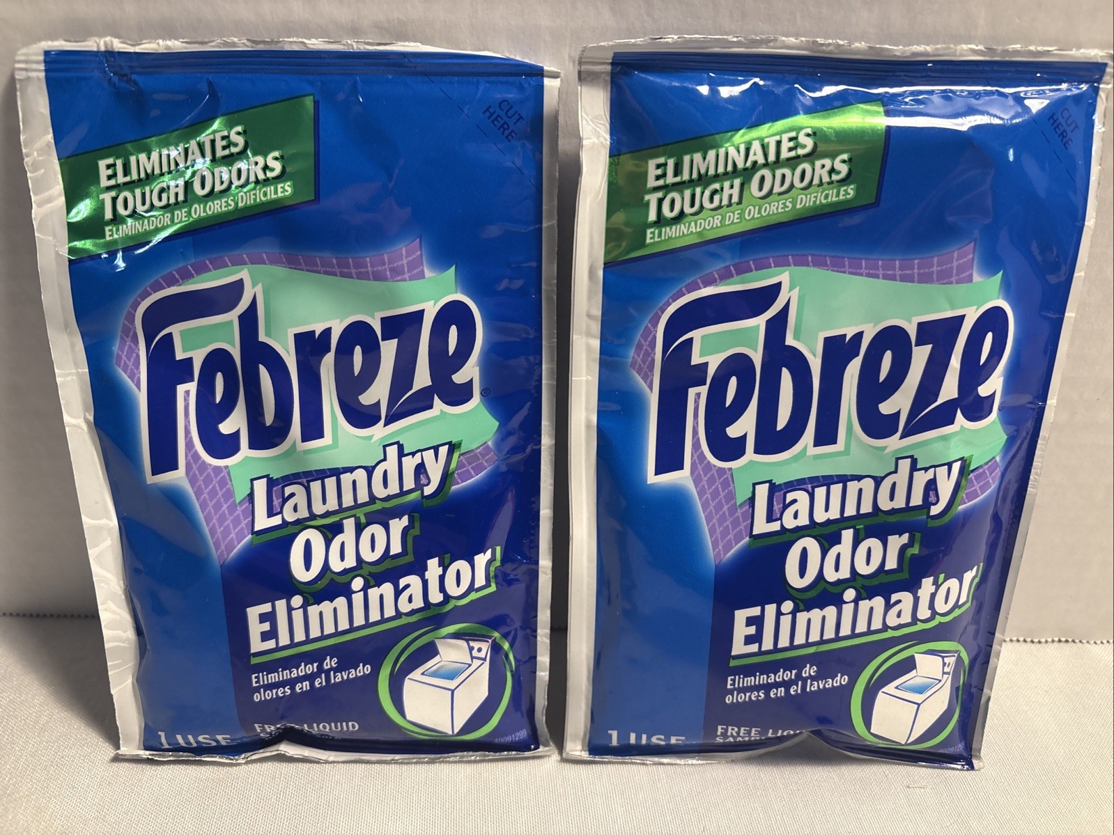 Febreze Laundry Odor Eliminator Detergent Additive Original Strength 2 Samples