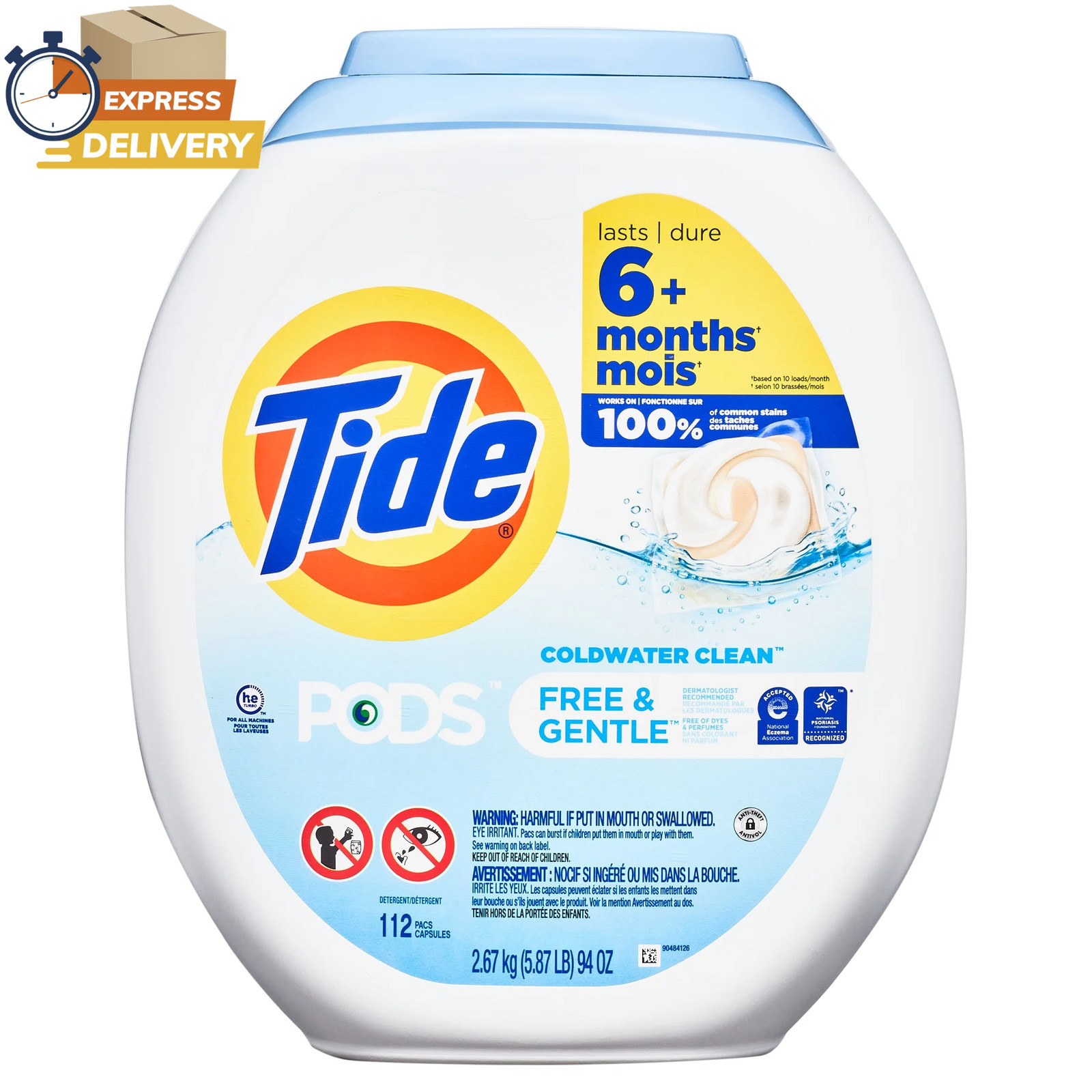 PODS Free and Gentle Liquid Laundry Detergent Pacs, 112 Count ✅ 👈