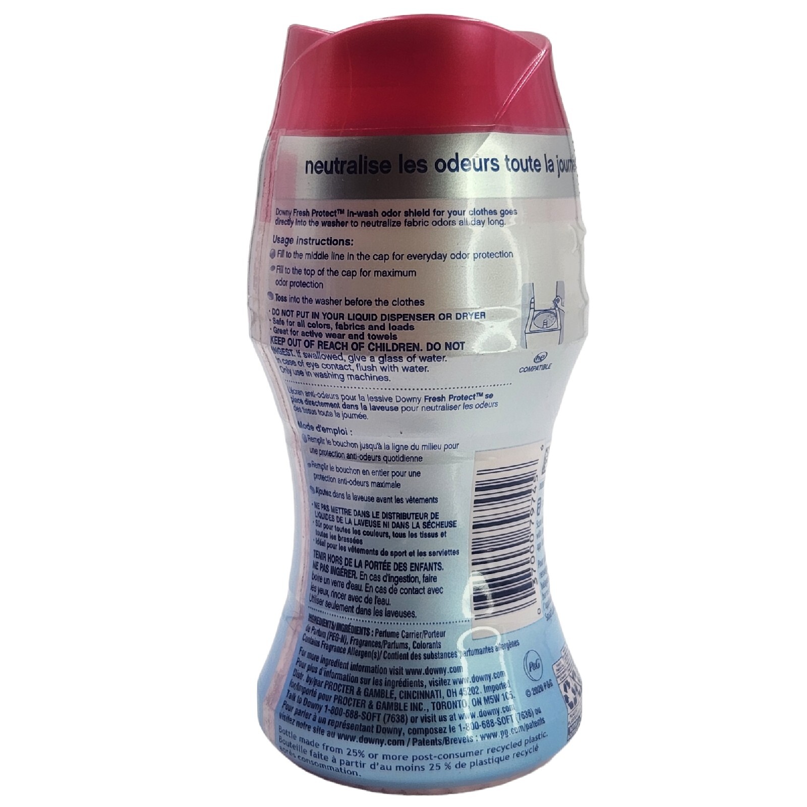2 Downy Fresh Protect In Wash Beads April Fresh with Febreze Odor Defense 4.3 oz