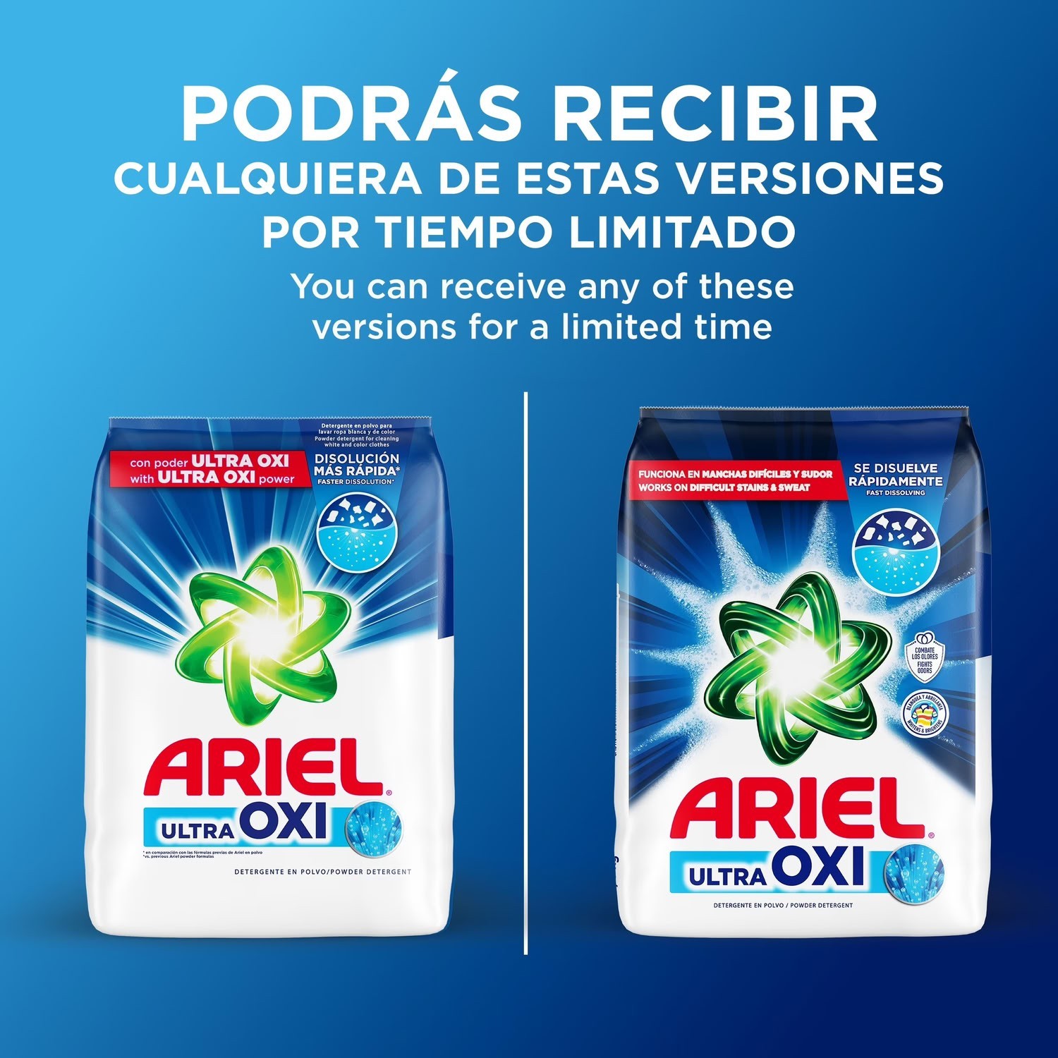 Ariel Ultra Oxi Powder Laundry Detergent Original Scent 2.7 kg 60 Loads Stain