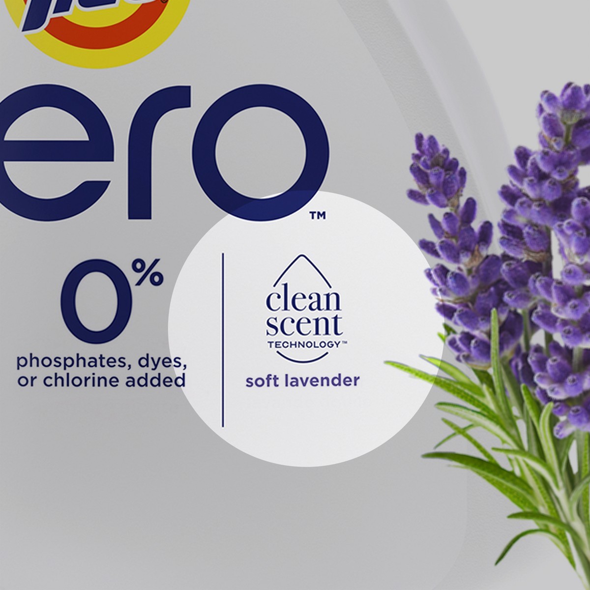 Tide Zero Soft Lavender HE Cleaning Concentrated Detergent 113 Loads – 149 fl oz