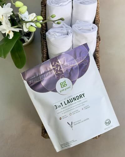 Grab Green 24 Count Lavender Vanilla Laundry Detergent Pods 3in1 Eco Friendly
