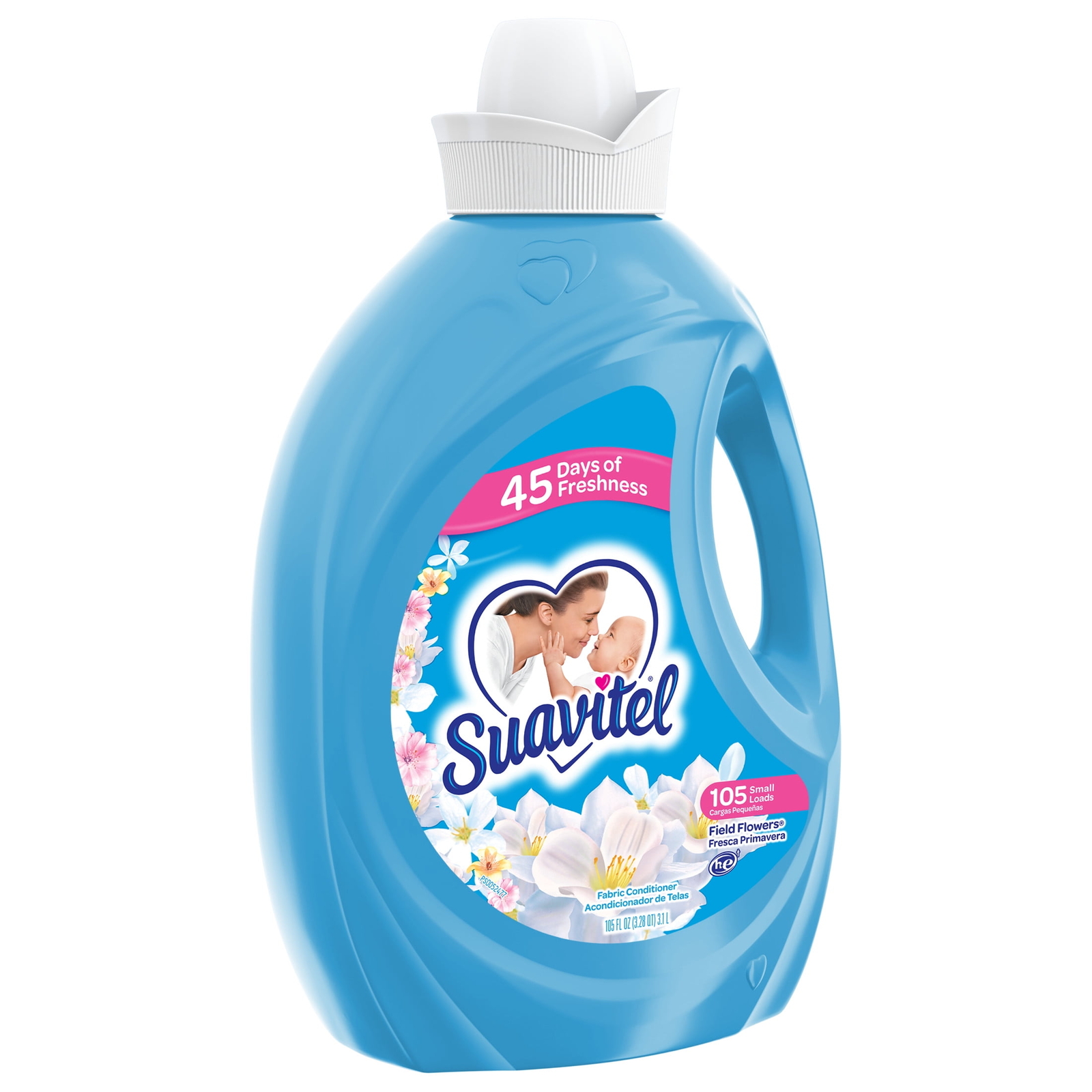 Suavitel Liquid Fabric Conditioner, Laundry Fabric Softener, Field Flowers Scent