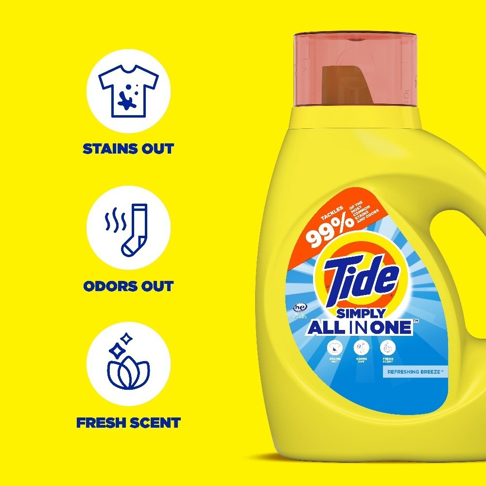 Liquid Laundry Detergent Refreshing Breeze 24 Loads 32 fl oz
