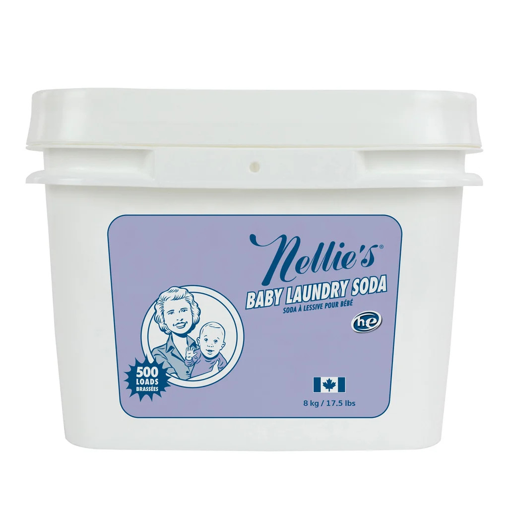 Nellies Baby Laundry Soda 500 Loads Powder Detergent Hypoallergenic HE Safe