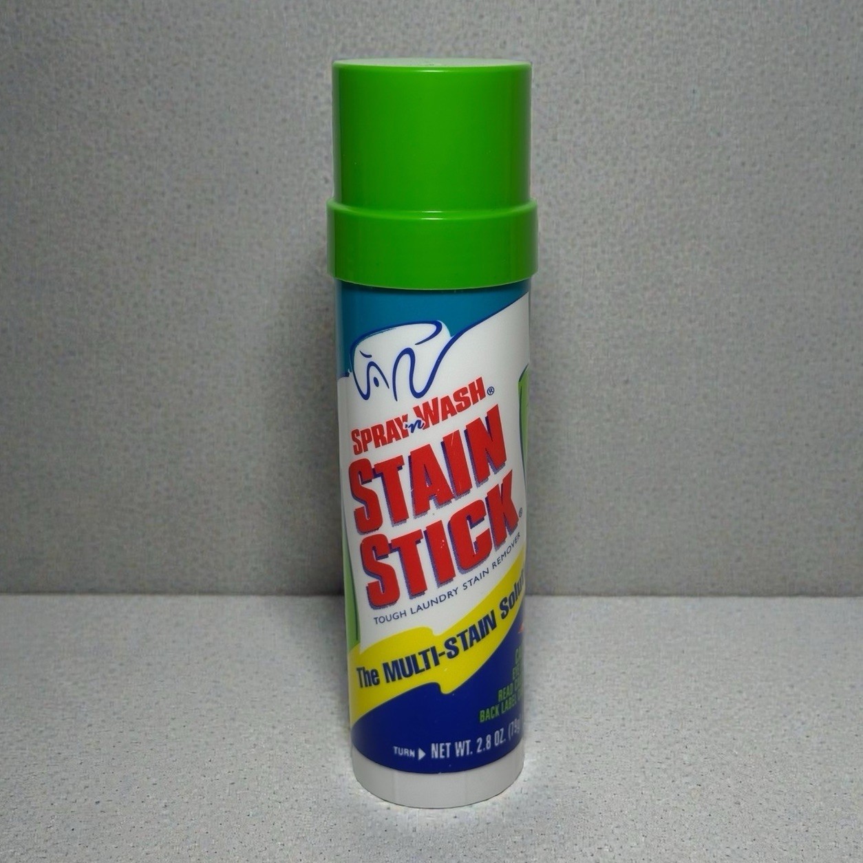 Spray n Wash Laundry Stain Stick Made in USA 1994 2.8 OZ Vintage Label Twist