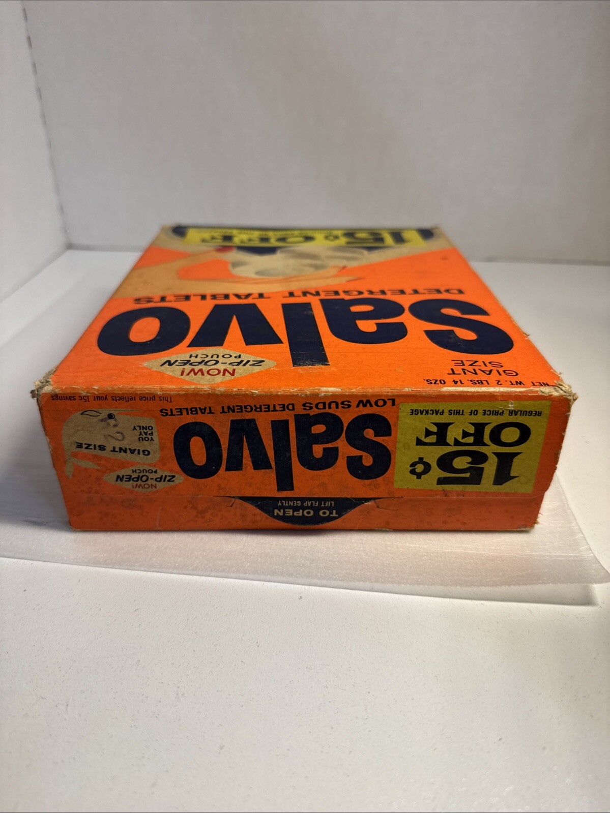 1960’s Salvo Detergent Tablets Vintage Soap New Sealed 15 Cents Off Proctor Rare