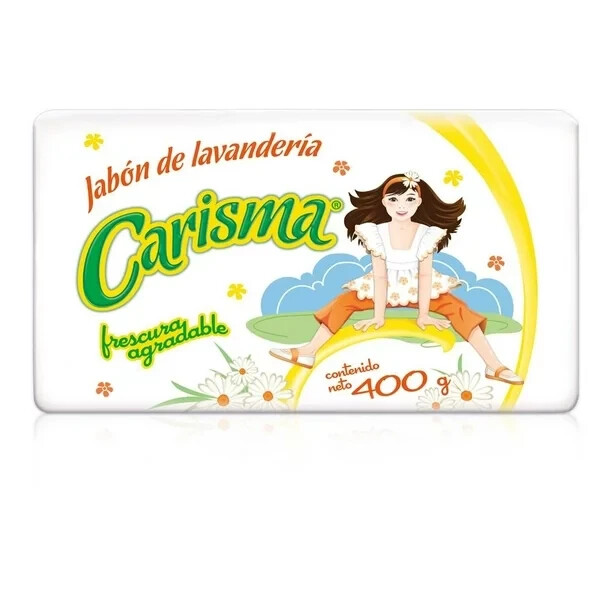 1 CARISMA JABÓN DE LAVANDERÍA EN BARRA 400G STAIN REMOVER LAUNDRY SOAP BAR