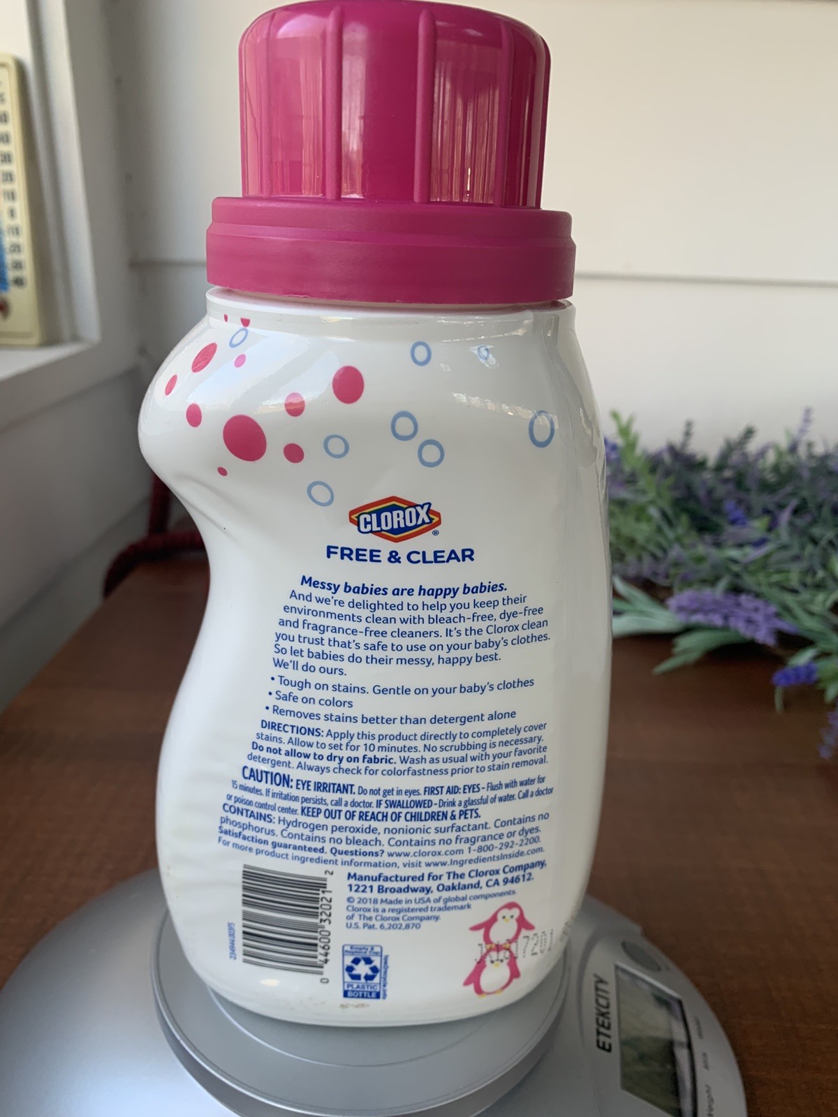 Clorox Free & Clear Bleach Free Stain Remover, Tough on Baby Stains, 22 fl oz