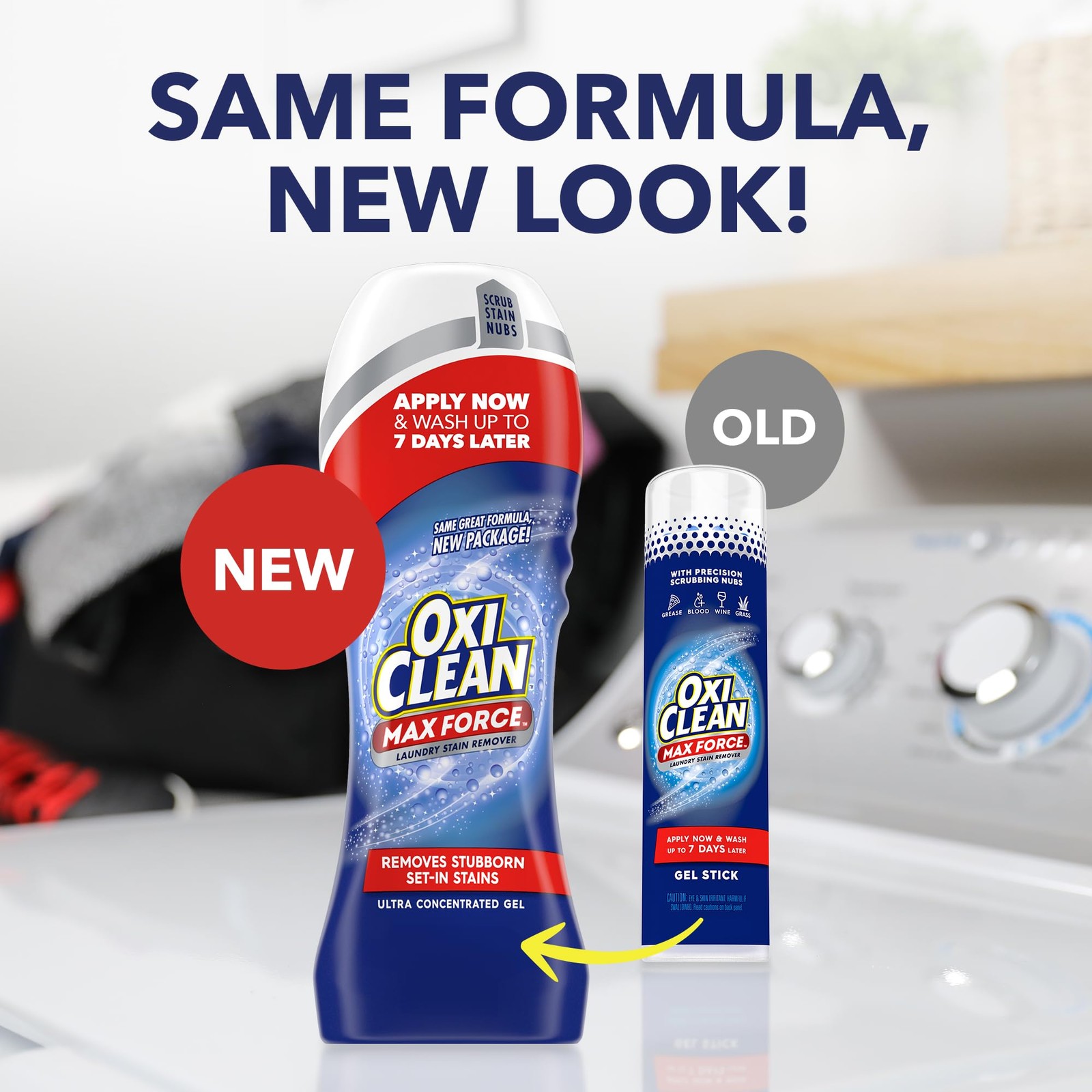 OxiClean Max Force Laundry Stain Remover Gel Stick, 6.2 Fl Oz (Pack of 1)