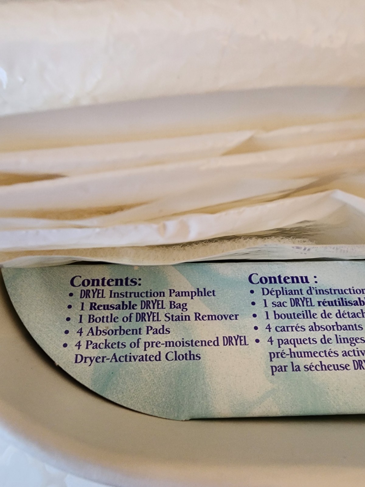 Dryel At Home Dry Cleaner Starter Kit 3-4 Loads Up To 16 Garments Vtg 1997 READ
