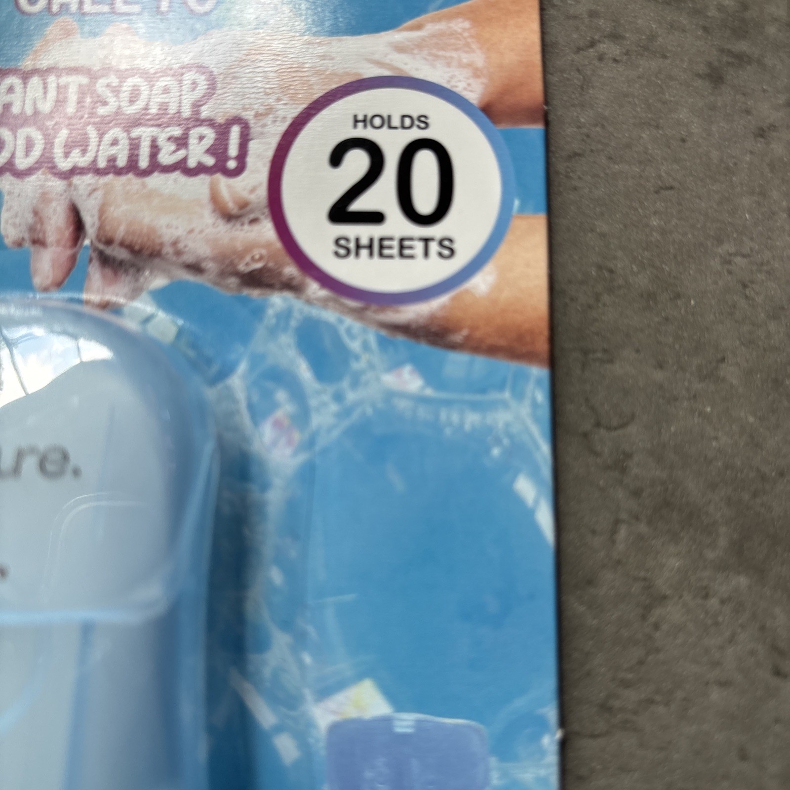 Hand wash Sheets Pocket/Keychain FreshScent instant soap 20 sheets