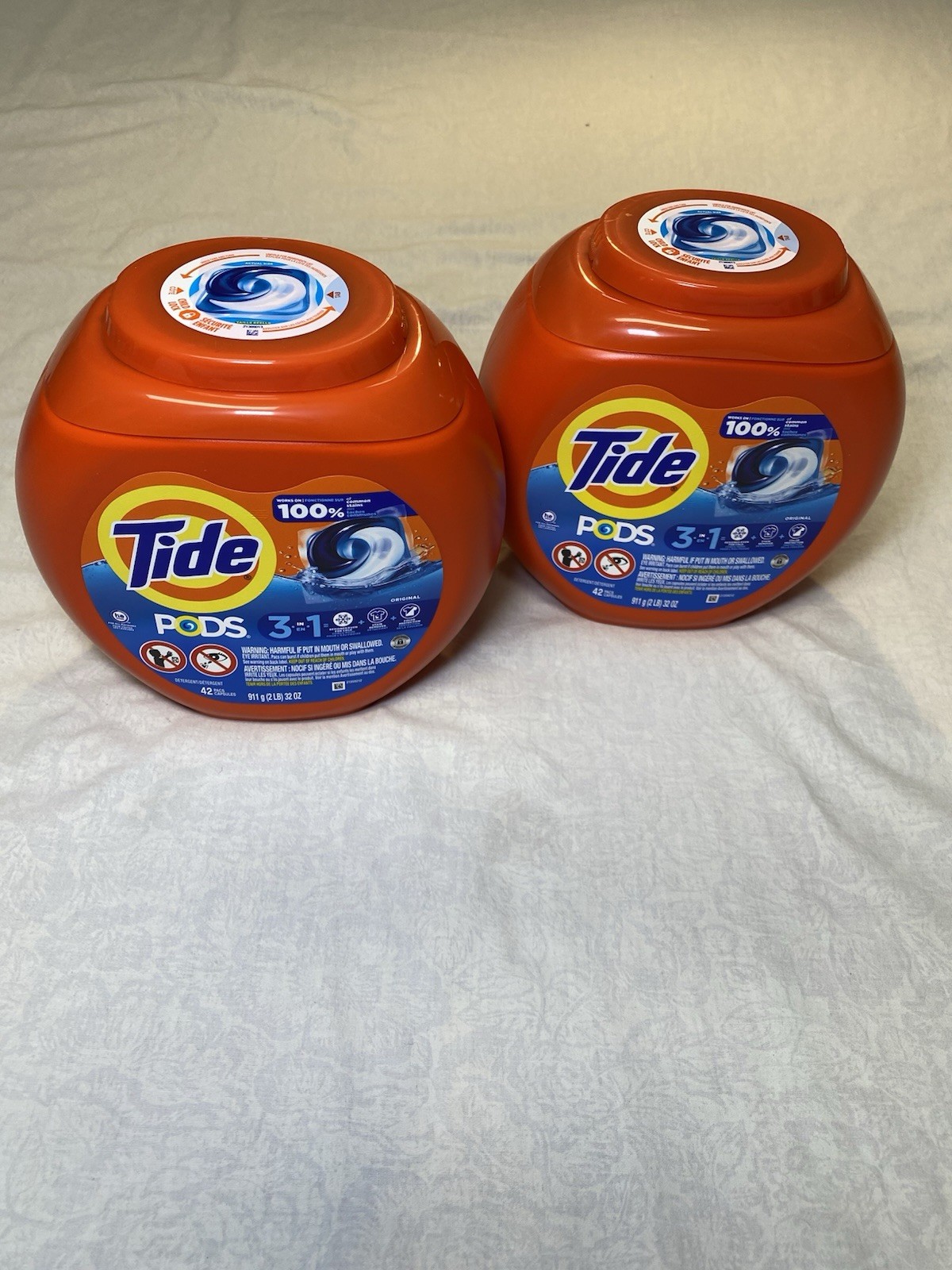 Tide PODS 3in1 Laundry Detergent 42 Count Original / Lot of 2 ( 84 Pods Total )