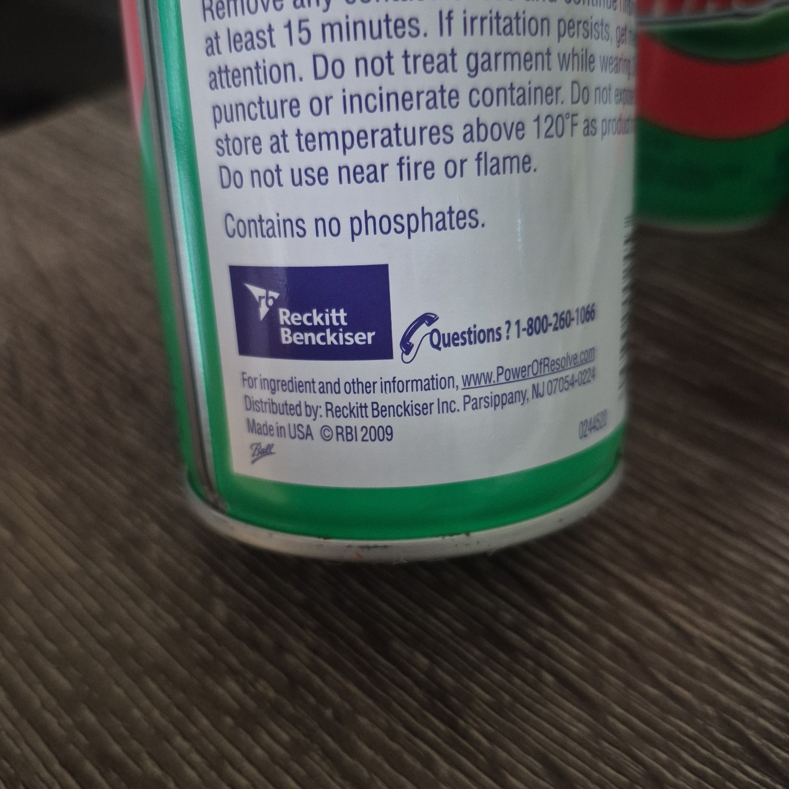3 NOS Resolve formerly Spray & Wash 20oz Aerosol Cans