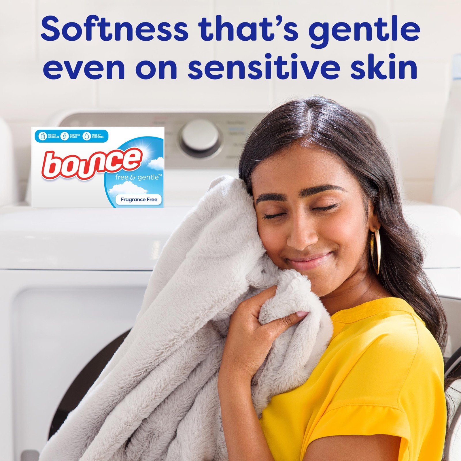 Bounce Free And Gentle Dryer Sheets For Sensitive Skin, Hypoallergenic, Free …