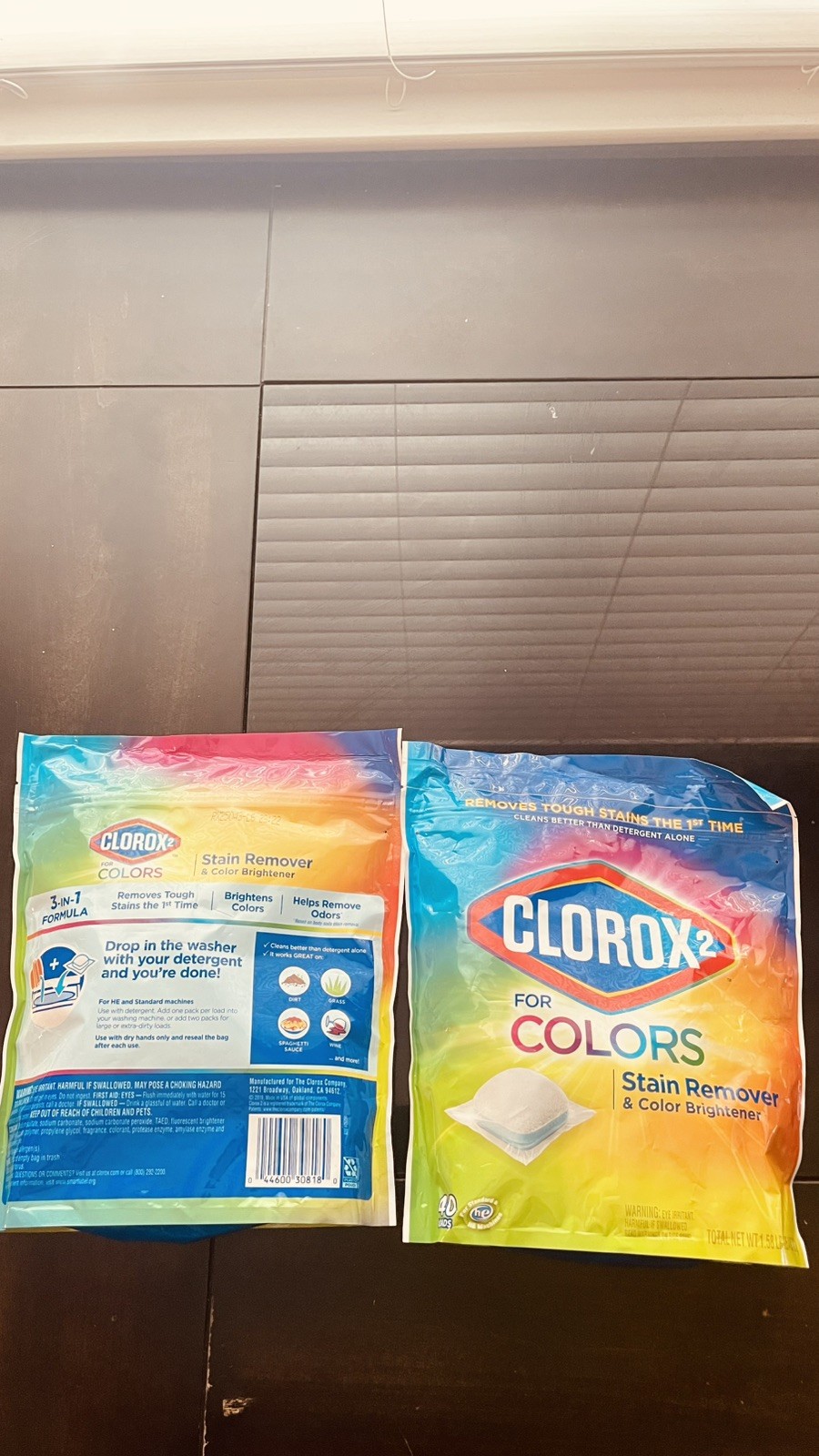 CLOROX 2 For Colors-Stain Remover and Color Brightener Packs, 40 Count