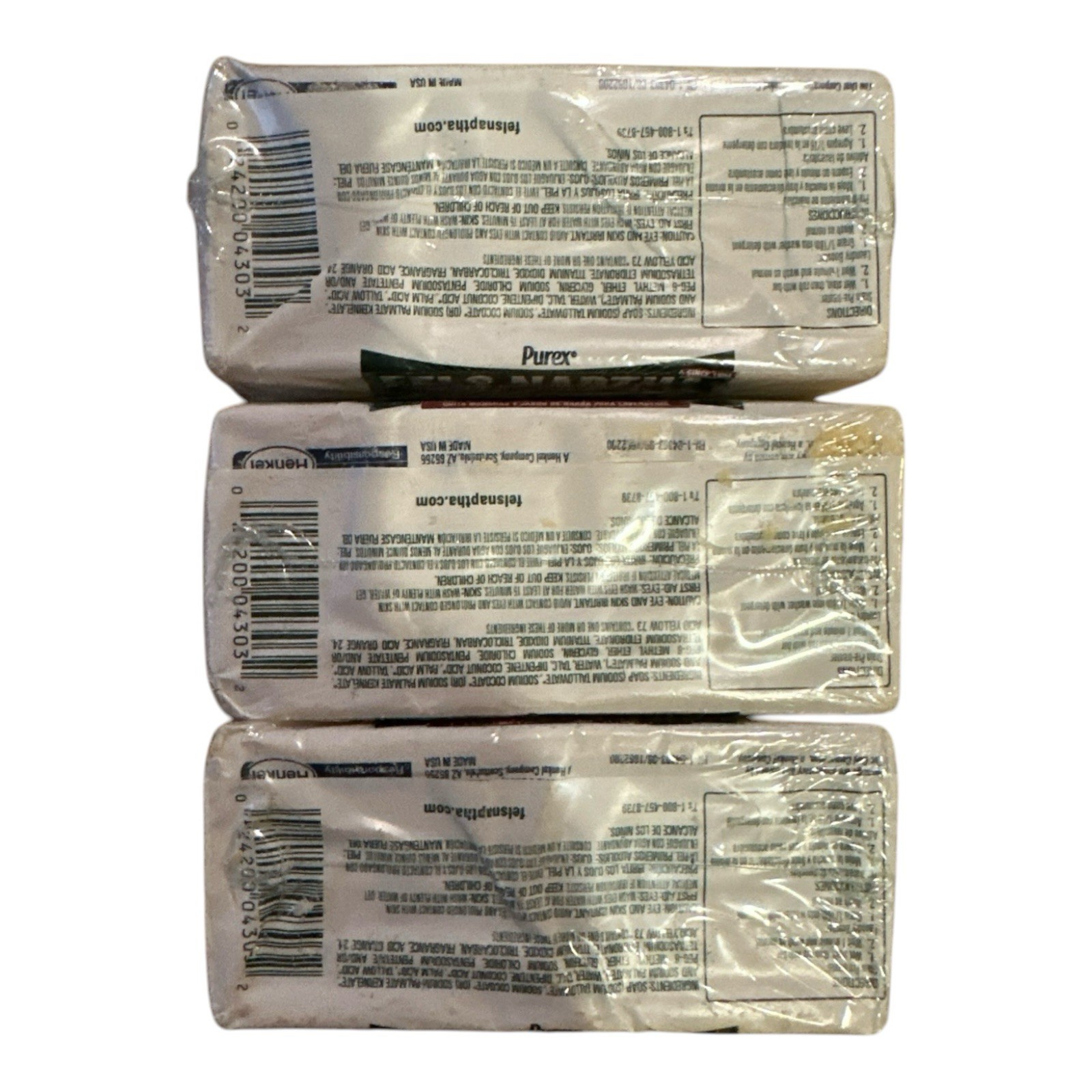 Purex Fels-Naptha Laundry Bar and Stain Remover – 5.5 oz Bar Lot of 9 Bars