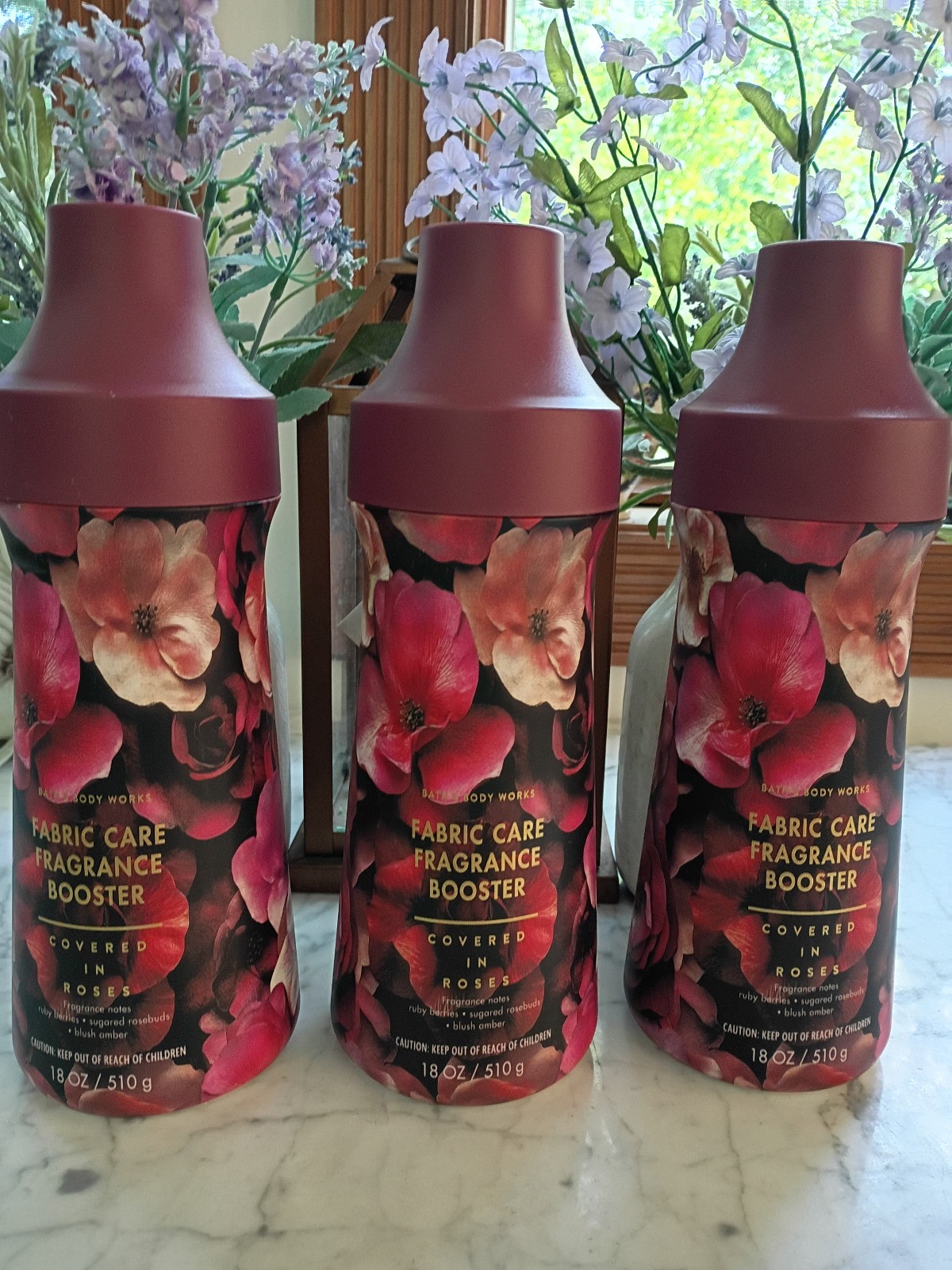 NEW! X3 Bath & Body Works COVERED IN ROSES Fabric Care Fragrance Booster