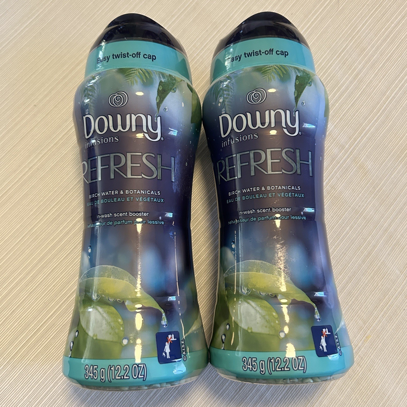 2 Ct. NEW Downy Infusions Refresh Scent Beads BIRCH WATER BOTANICALS 12.2