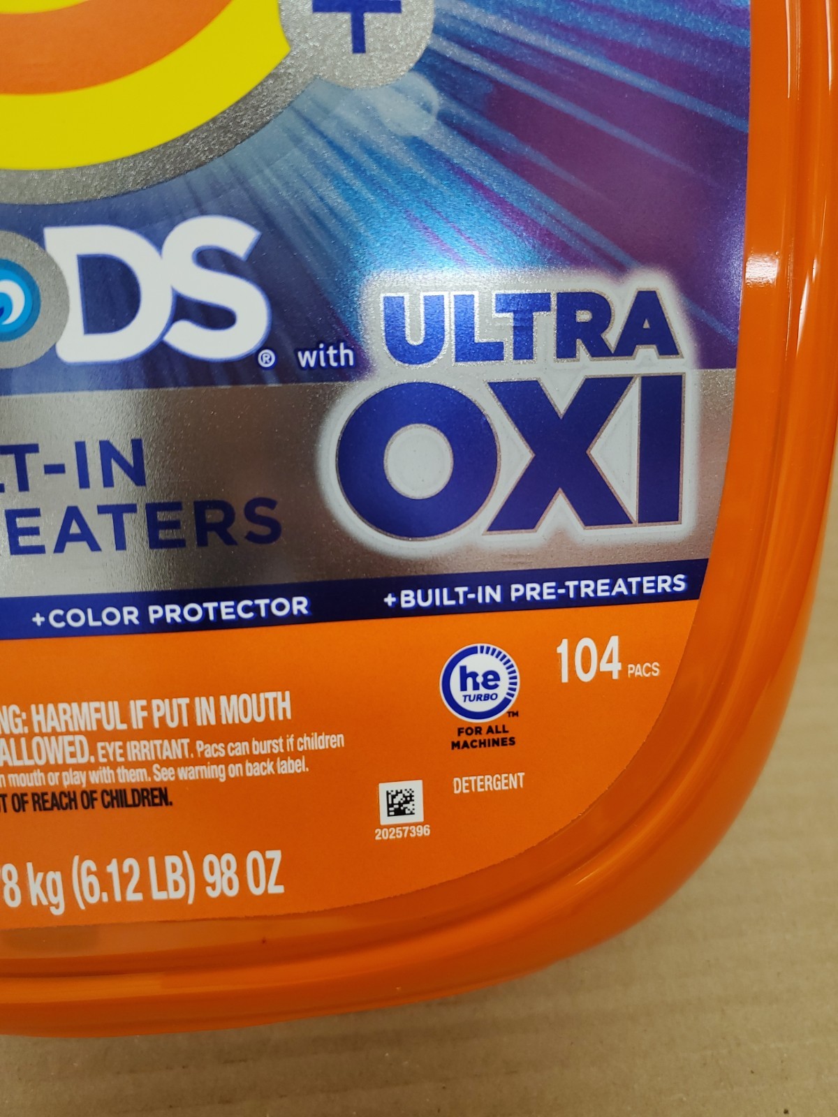 Tide Pods with Ultra Oxi Laundry Detergent Pods (100 pacs)