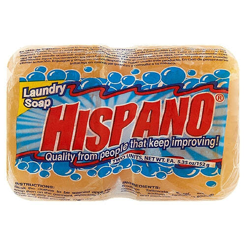 Hispano Jabon Laundry Soap – Round Bar (2 Pack), 10.7oz (304g)
