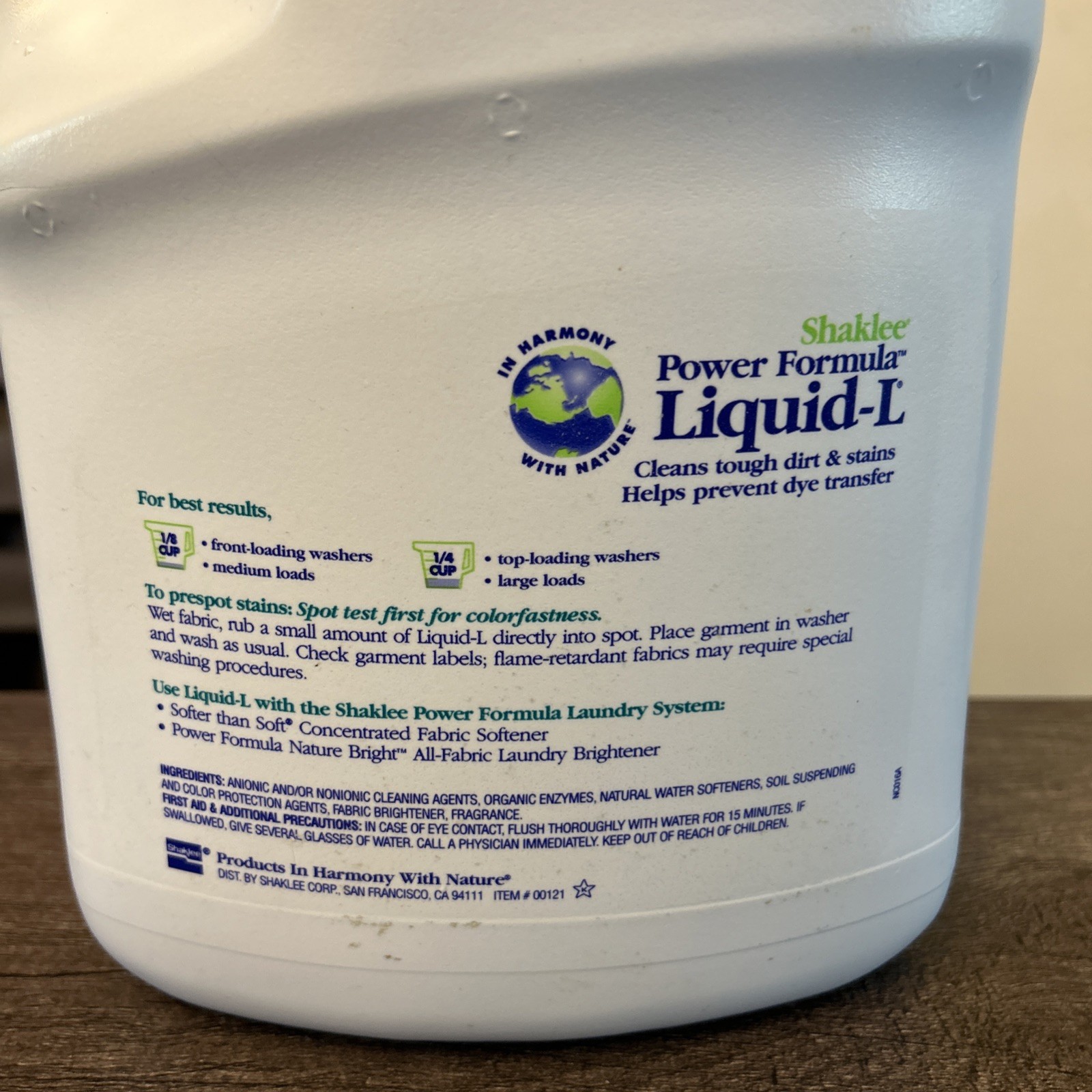 NOS Shaklee Power Formula Liquid L Laundry Concentrate 1 GALLON NEW SEALED
