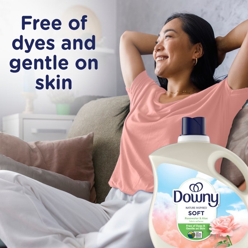 Fabric Softener – Rosewater Aloe – 111oz: No Aluminum, Dye, Paraben, Phosphate