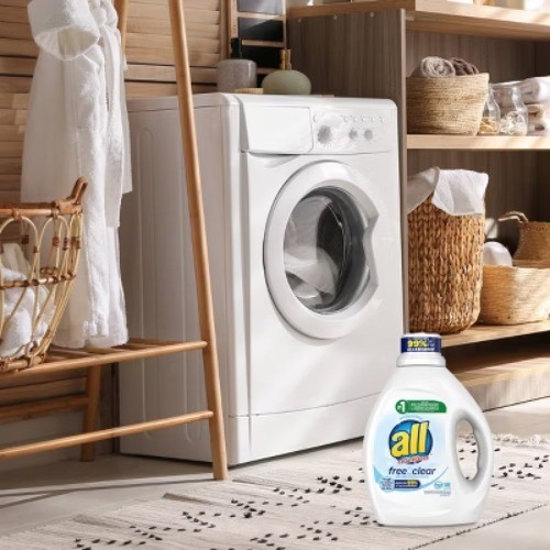 All Unscented Free Clear for Sensitive Skin HE Liquid Laundry Detergent