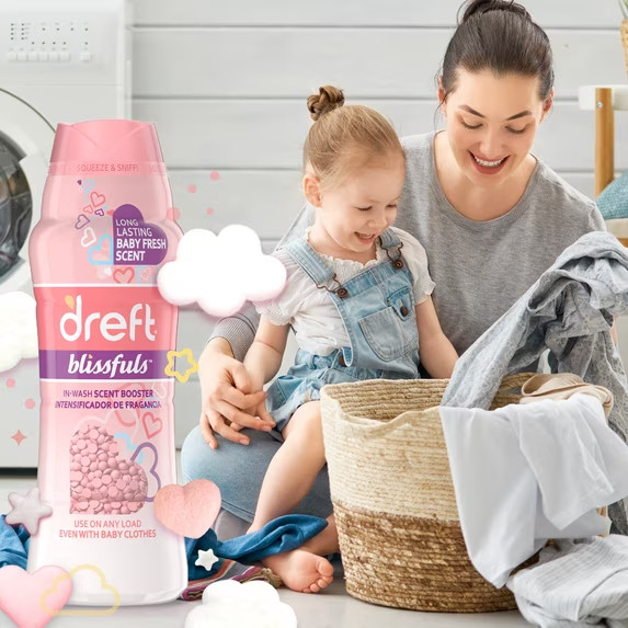 Blissfuls Laundry Scent Booster Beads, Baby Fresh, 18.2 oz