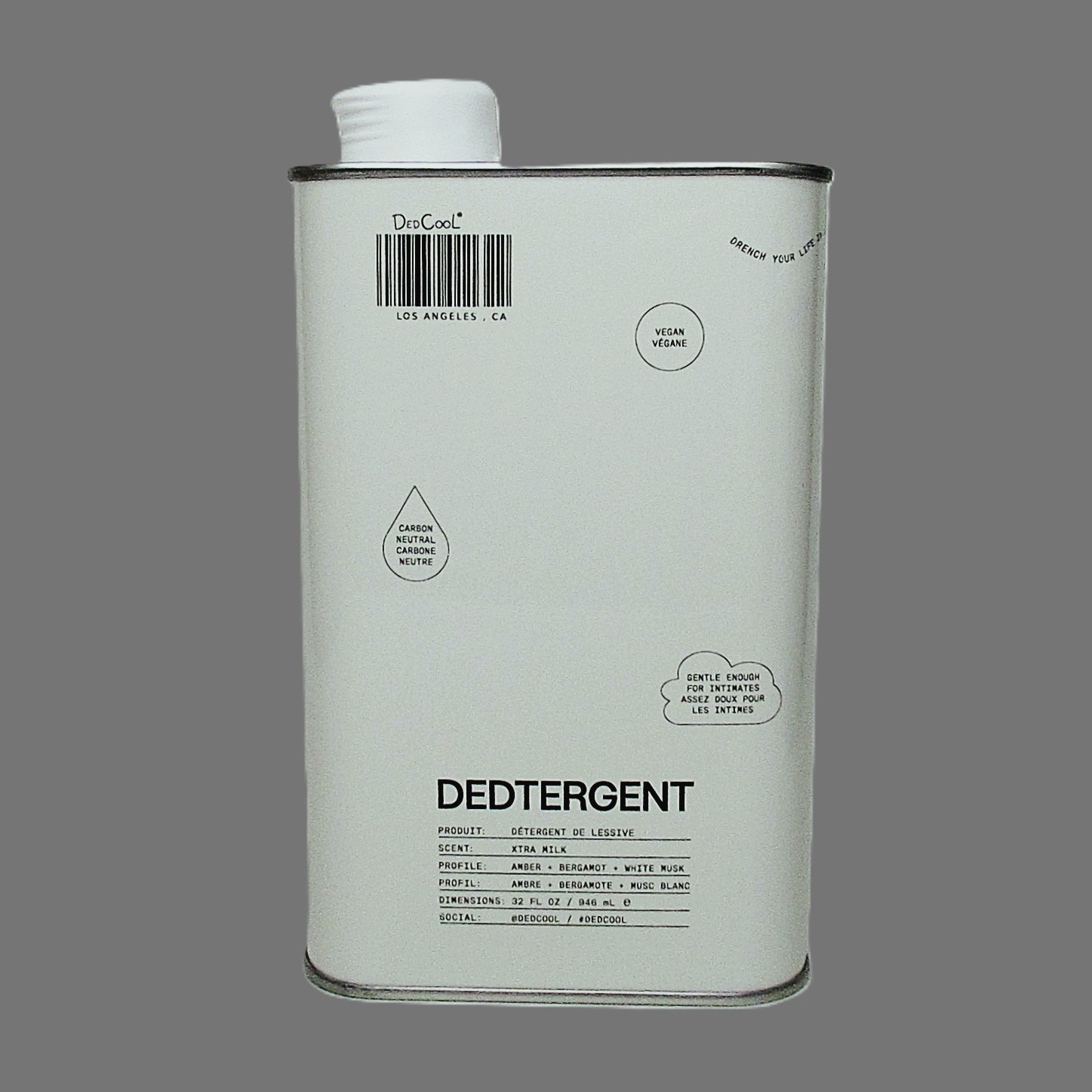 DedCool Dedtergent Carbon Neutral, Vegan, Gentle, Xtra Milk Scent 32 fl oz