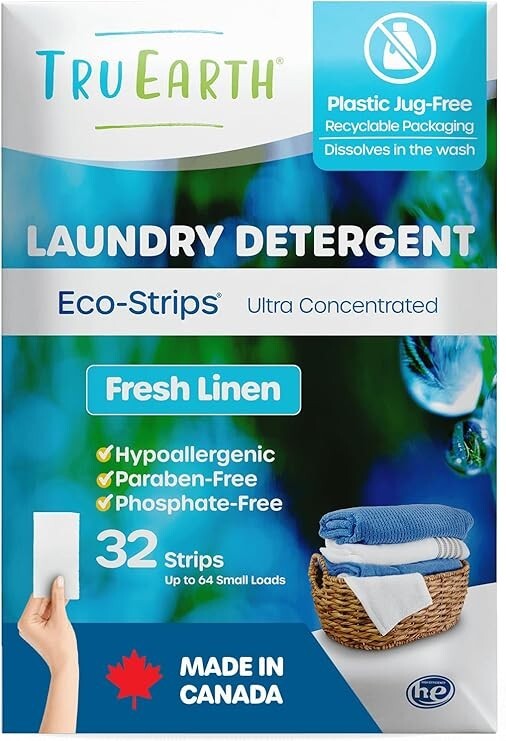 Tru Earth Compact Dry Laundry Dete 32 Sheets Up to 64 Loads 5 PACK FREE SHIP