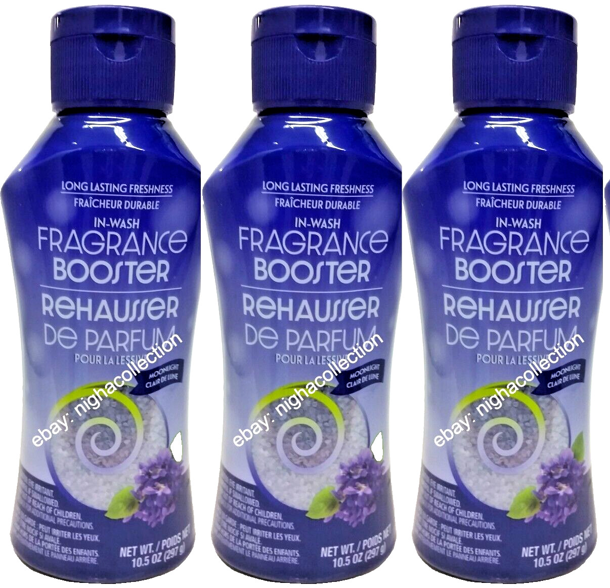 ( LOT 3 ) In-Wash Fragrance Booster Rehausseur, MOONLIGHT Scent New 10.5 oz Each