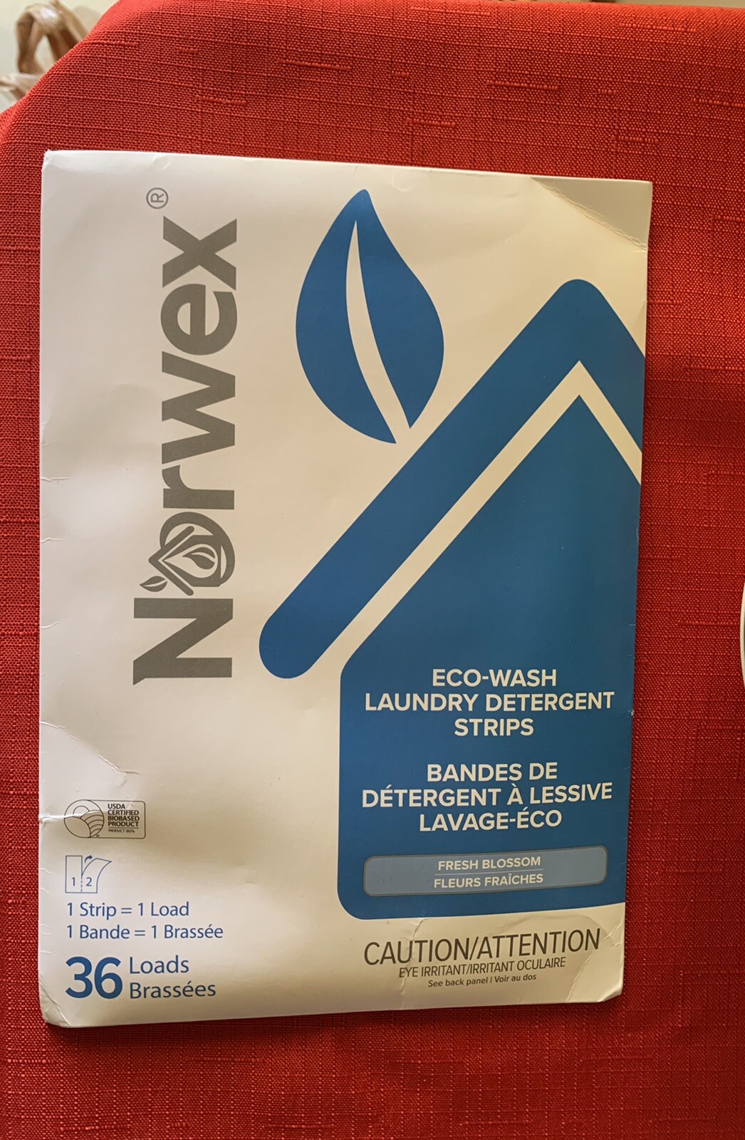 🥵 SALE Norwex Eco – Wash Laundry Detergent Strips Fresh Blossom 36 Loads New