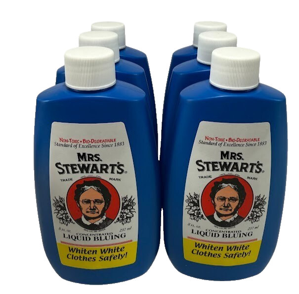 Mrs. Stewart’s Bluing Whiten Concentrated Liquid Bluing Whites 6 Pack 8 Fl Oz