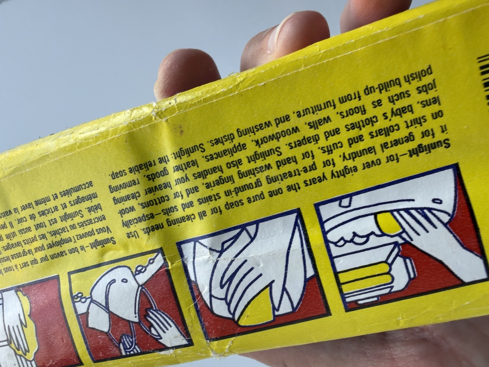 Vintage Sunlight (LEVER) Pure Soap 2 bars 10 Oz Total Washing Laundry Cleaning