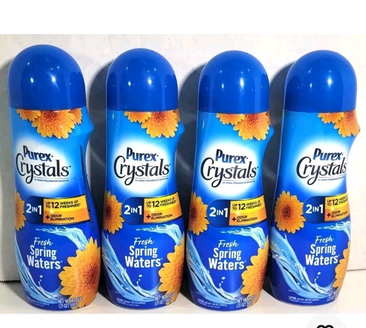 Purex Crystals In-Wash Fragrance and Scent Booster Fresh Spring Waters 21oz 4pk